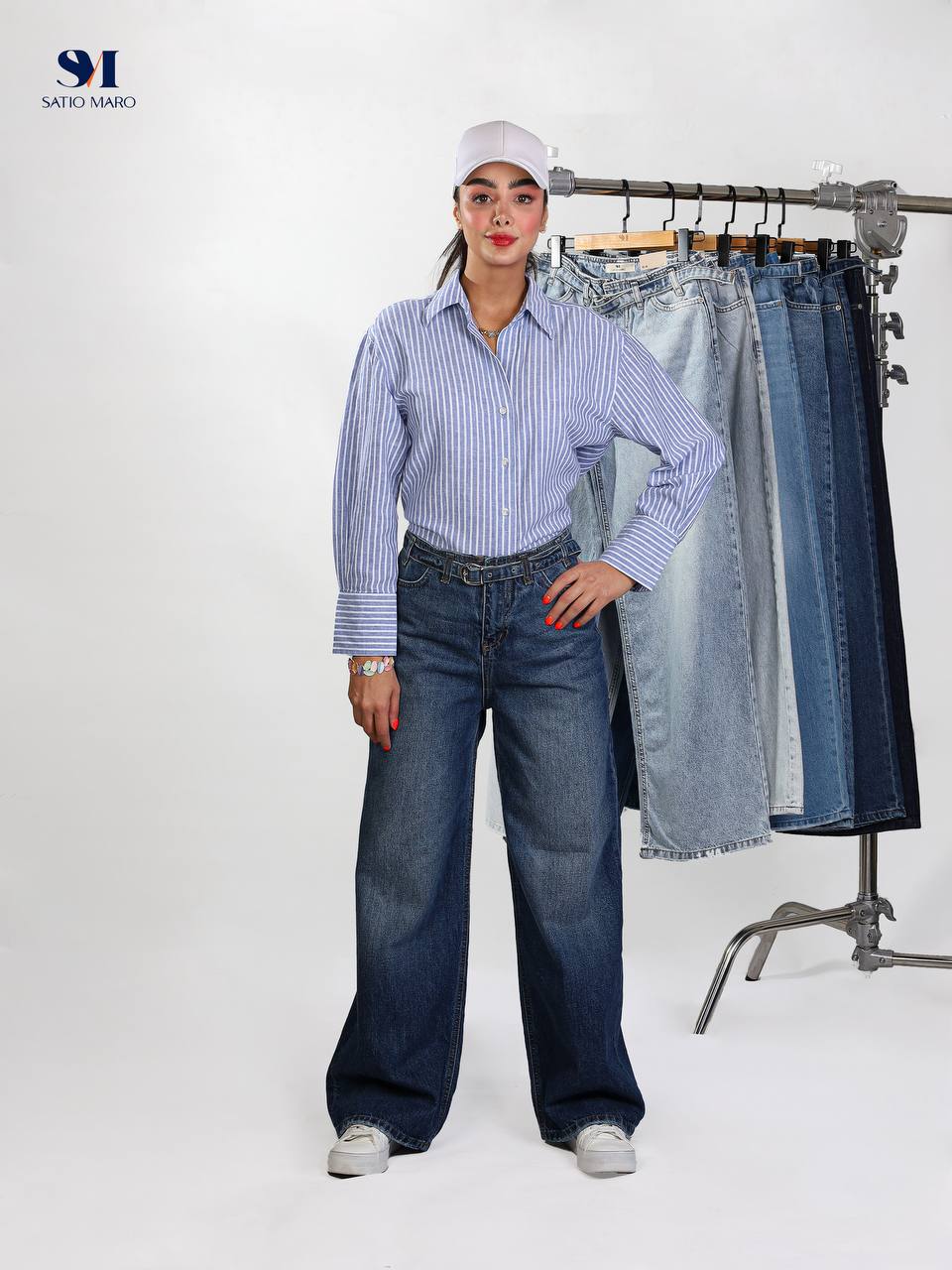 شلوار wide belt